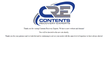Tablet Screenshot of contentsrecoveryexperts.com